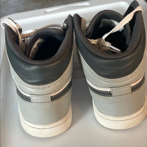 Jordan Men's High-Top Sneakers - Gray and White - Picture 3 of 9